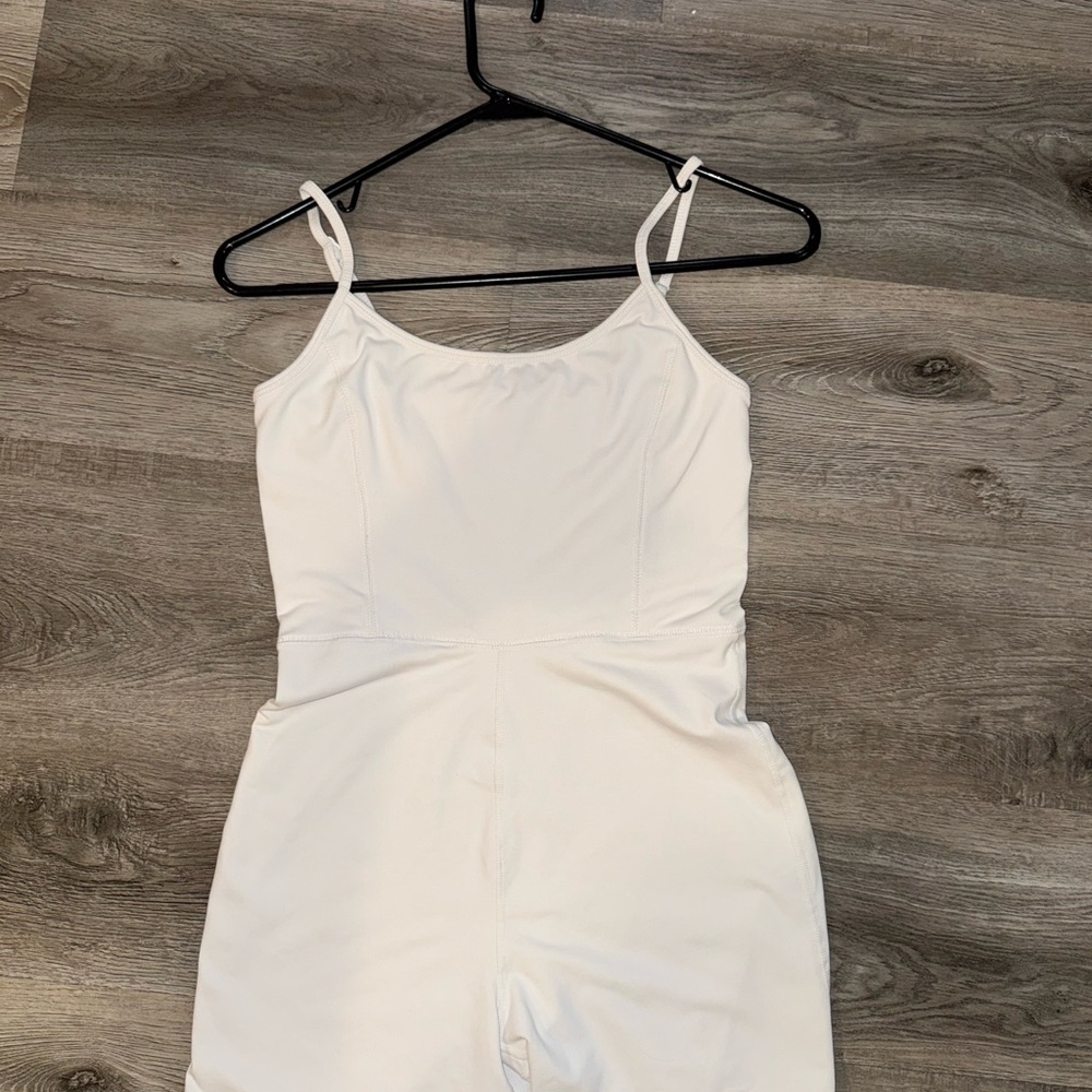 Garage White Spaghetti Strap Romper